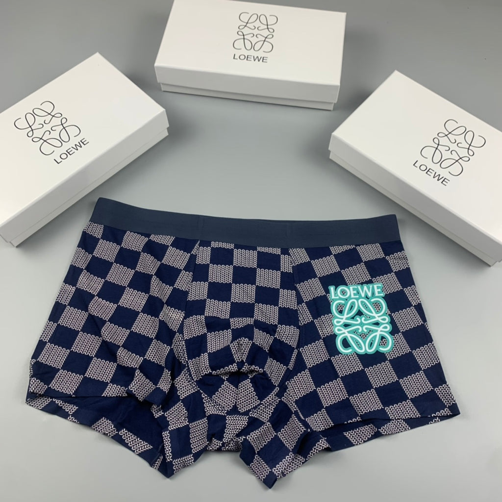 Cotton Men's Boxer Briefs - 3-Piece Box