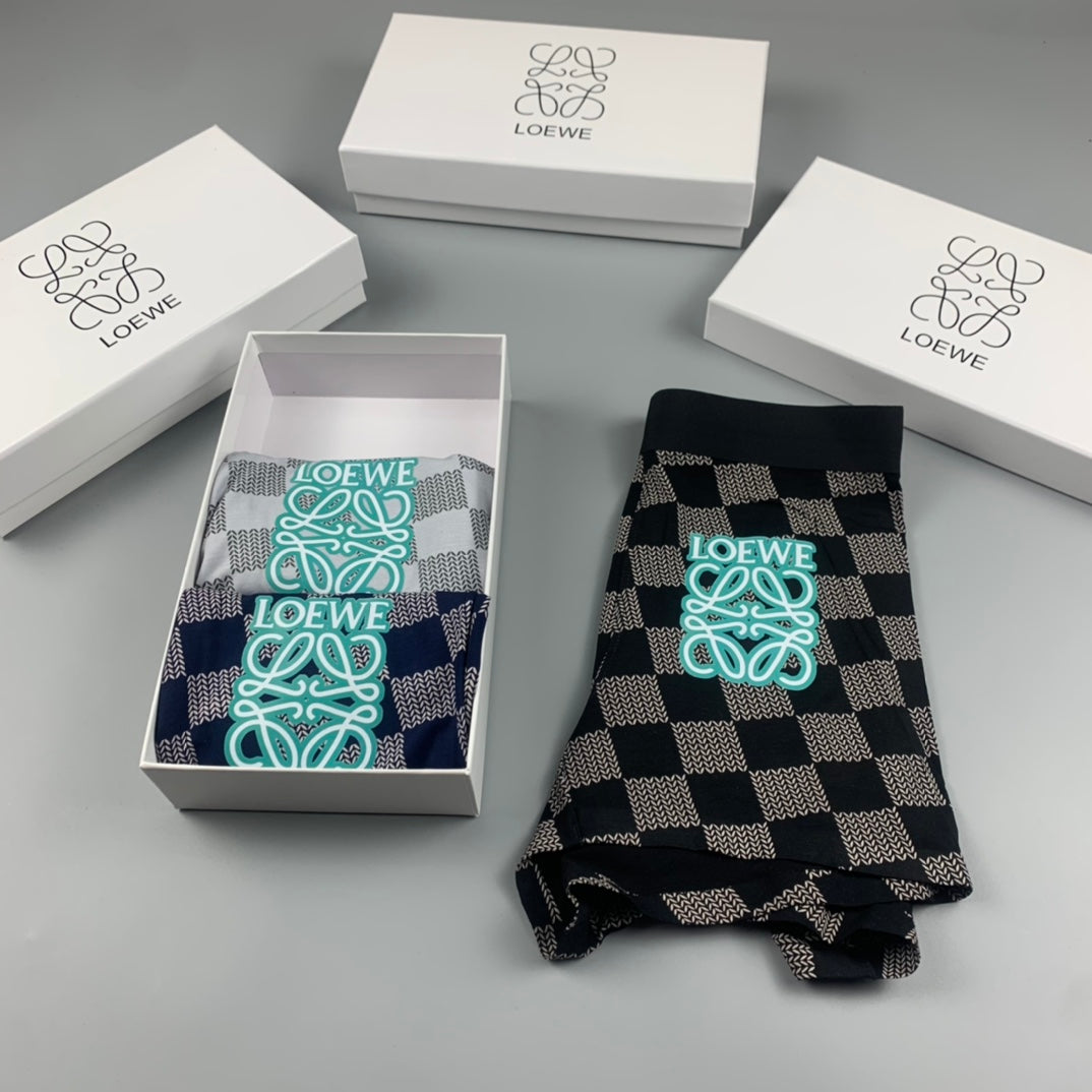 Cotton Men's Boxer Briefs - 3-Piece Box
