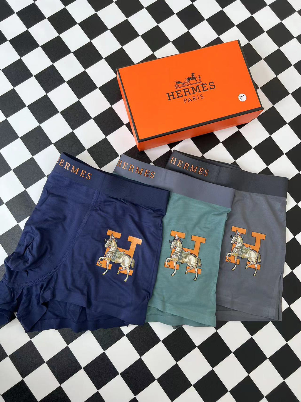 Cotton Men's Boxer Briefs - 3-Piece Box