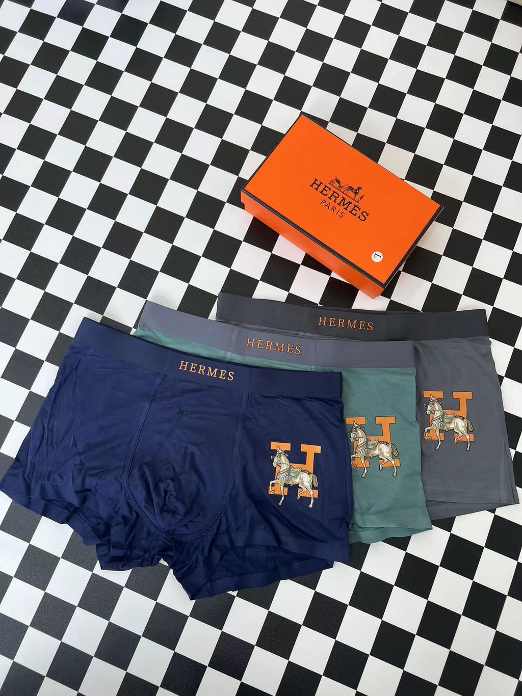 Cotton Men's Boxer Briefs - 3-Piece Box