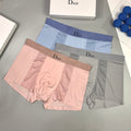 Dior Visible Colour, Waistband And Emblem Details Men's Boxer Briefs - 3-Piece Box
