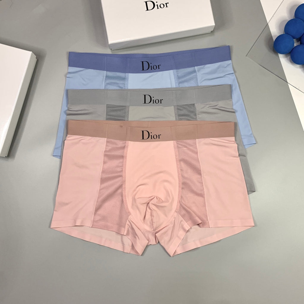 Dior Ice-Silk Men's Boxer Briefs - 3-Piece Box