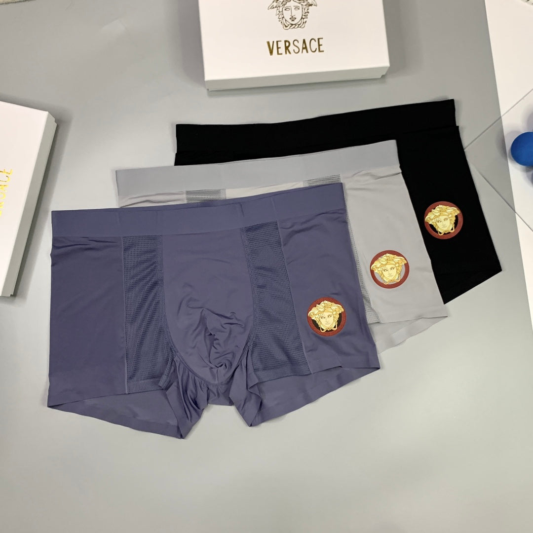 Versace Ice-Silk Men's Boxer Briefs - 3-Piece Box