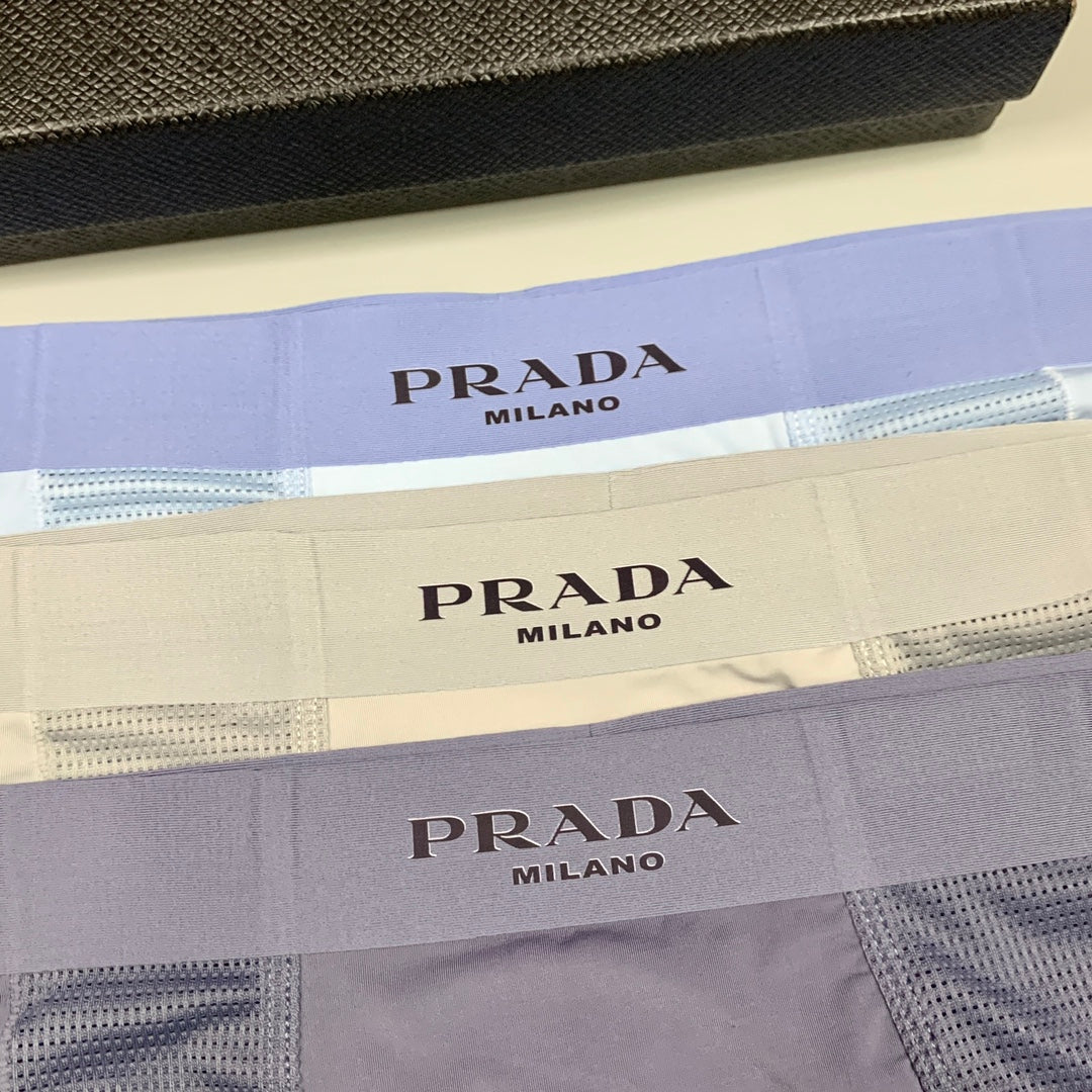 Prada Ice-Silk Men's Boxer Briefs - 3-Piece Box