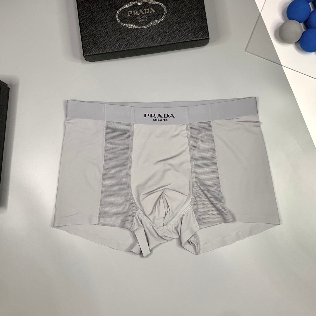 Prada Tonal Logo Waistbands Men's Boxer Briefs