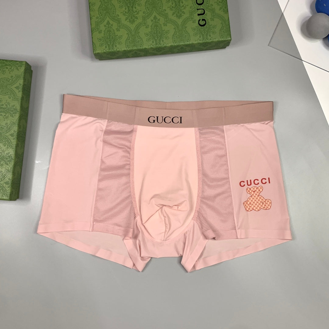 Gucci Visible Waistband, Colour And Emblem Details Men's Boxer Briefs - 3-Piece Box