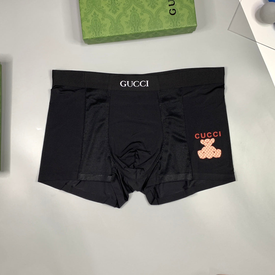 Gucci Visible Waistband, Colour And Emblem Details Men's Boxer Briefs - 3-Piece Box
