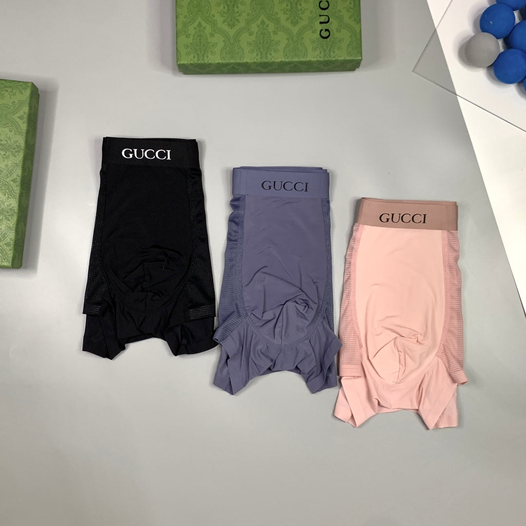 Ice-Silk Men's Boxer Briefs - 3-Piece Box
