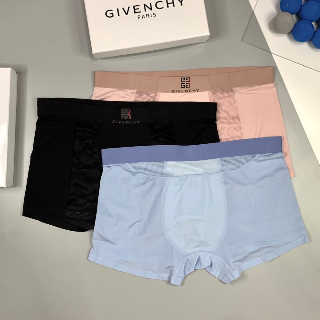 Givenchy Ice-Silk Men's Boxer Briefs - 3-Piece Box