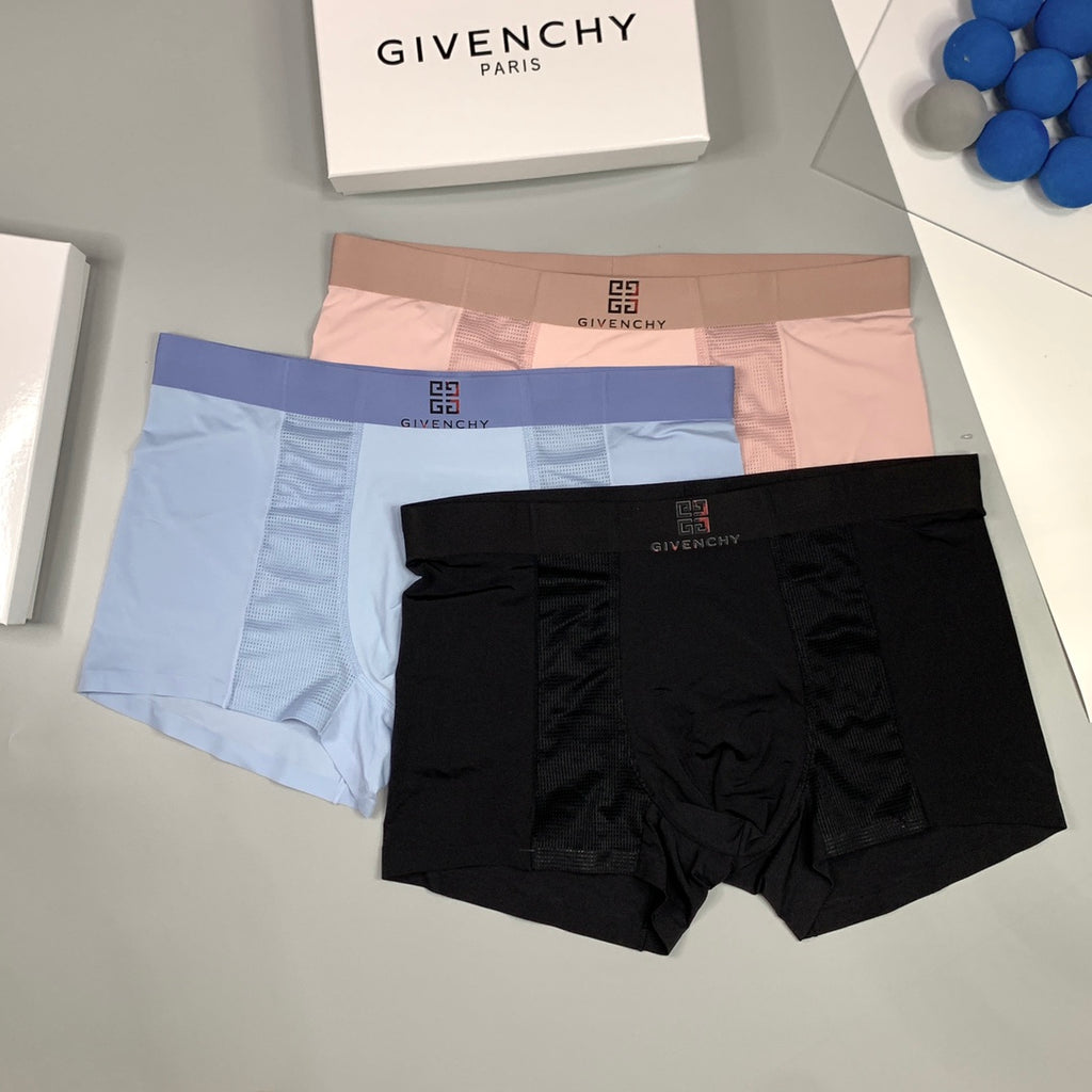 Givenchy Ice-Silk Men's Boxer Briefs - 3-Piece Box