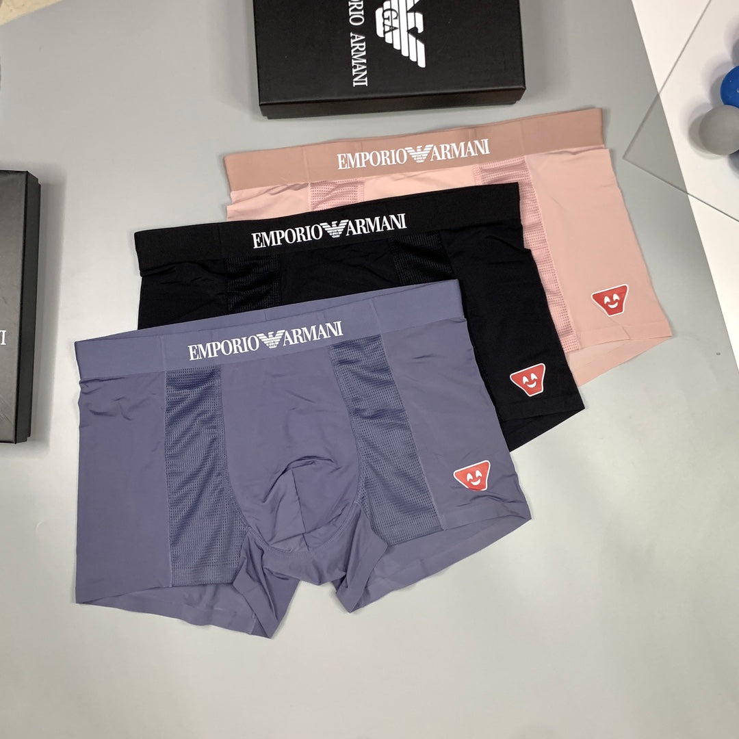Emporio Armani Ice-Silk Men's Boxer Briefs - 3-Piece Box