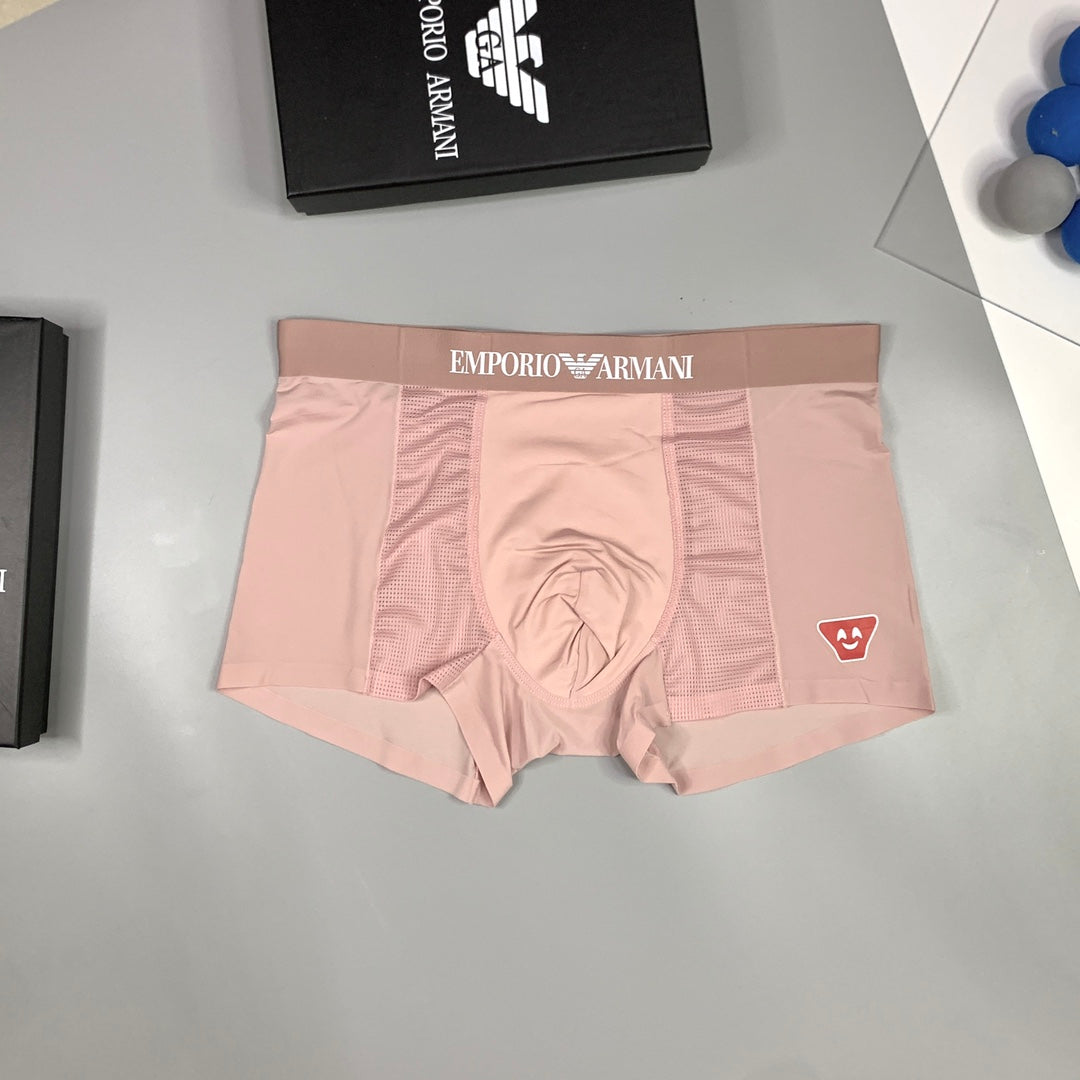 Armani Visible Waistband, Colour And Emblem Details Men's Boxer Briefs - 3-Piece Box