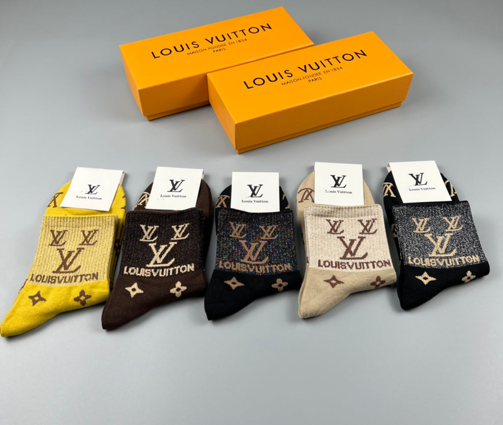 Louis Vuitton Cotton Socks - 5-Pair Pack