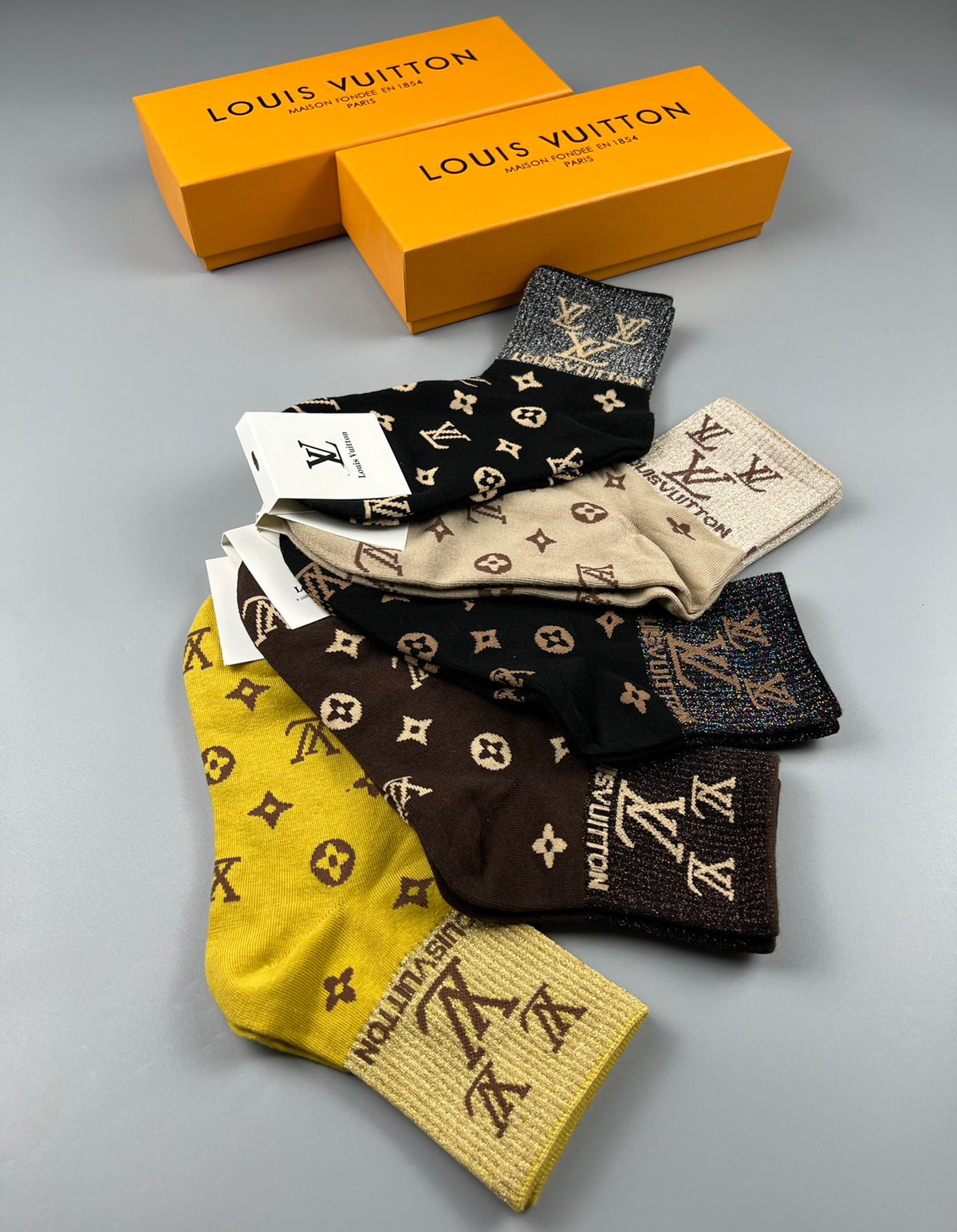 Louis Vuitton Cotton Socks - 5-Pair Pack