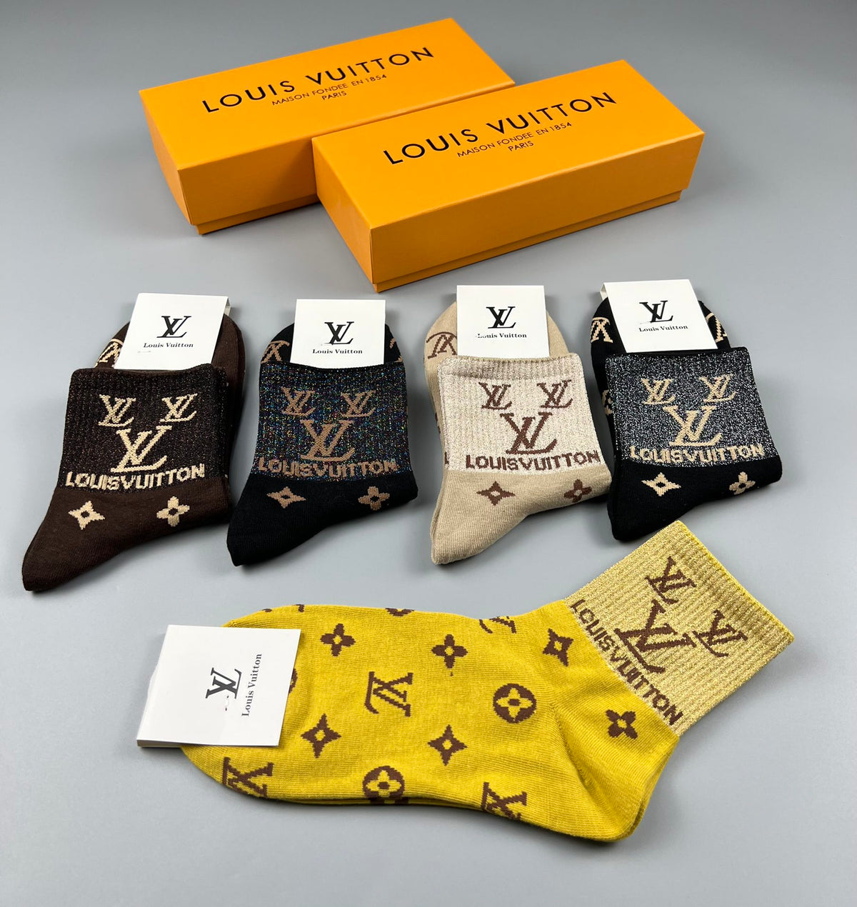 Louis Vuitton Cotton Socks - 5-Pair Pack