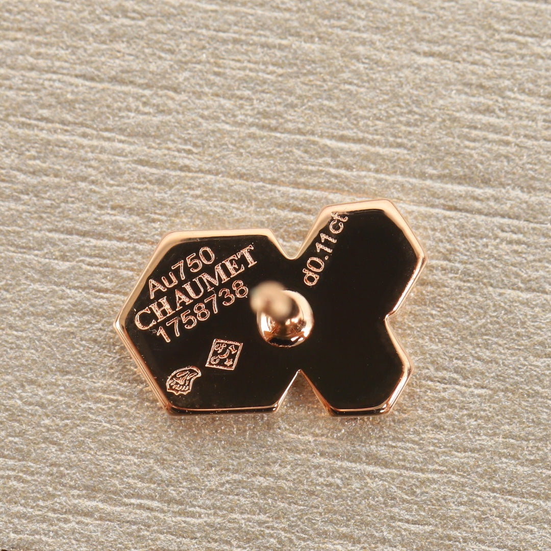 Signature Emblem Crystal-Accent Stud Earrings – Design 027 main product view