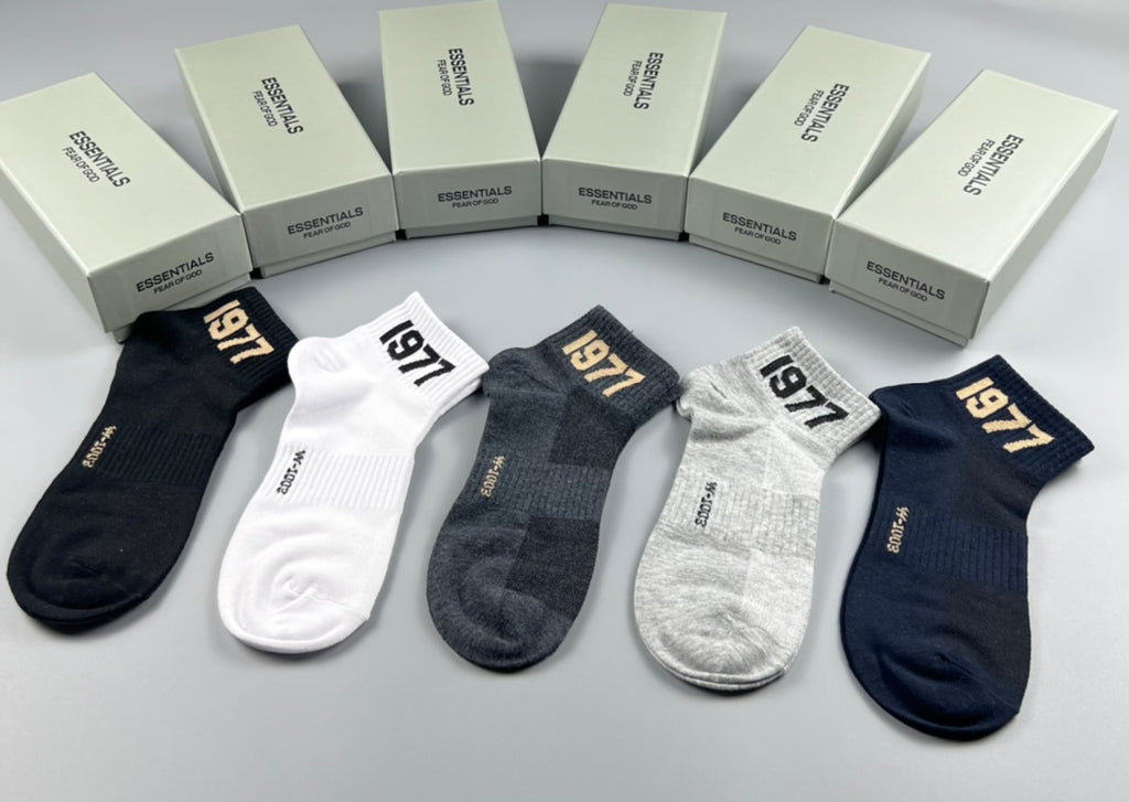 Cotton Short Socks - 5-Pair Pack