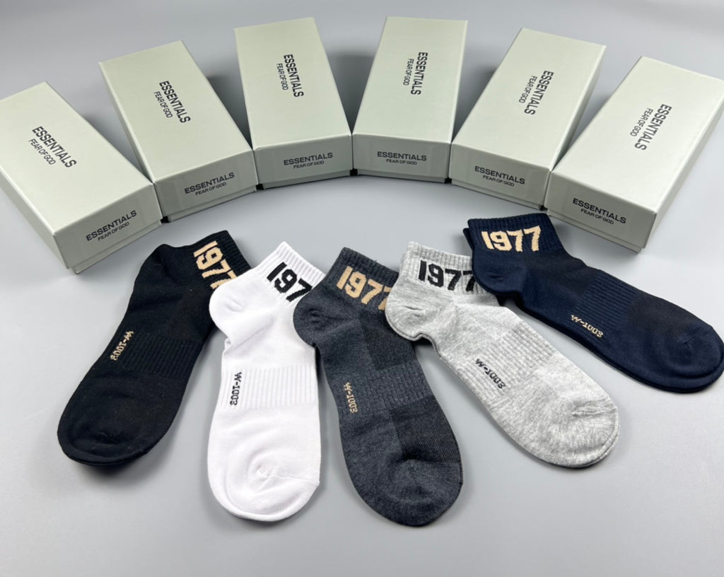 Cotton Short Socks - 5-Pair Pack