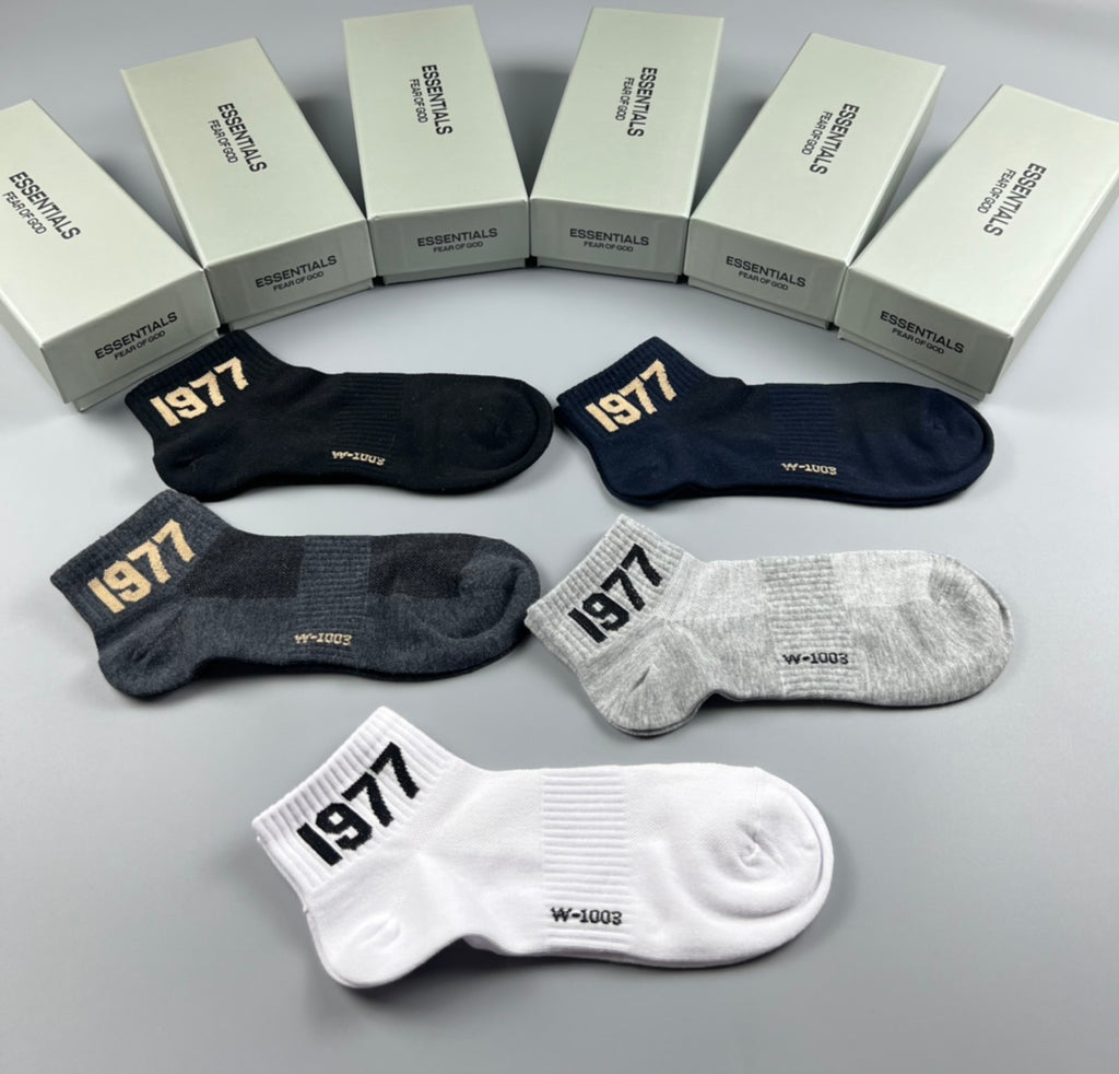 Cotton Short Socks - 5-Pair Pack