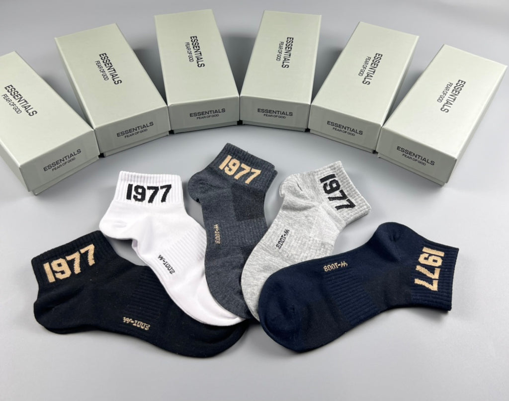 Cotton Short Socks - 5-Pair Pack