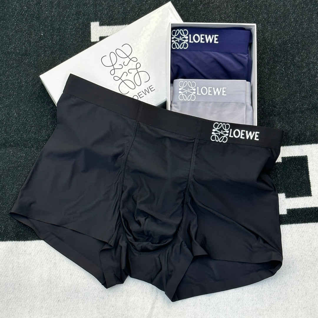 Loewe Clean Anagram Waistbands Men's Boxer Briefs - 3-Piece Box