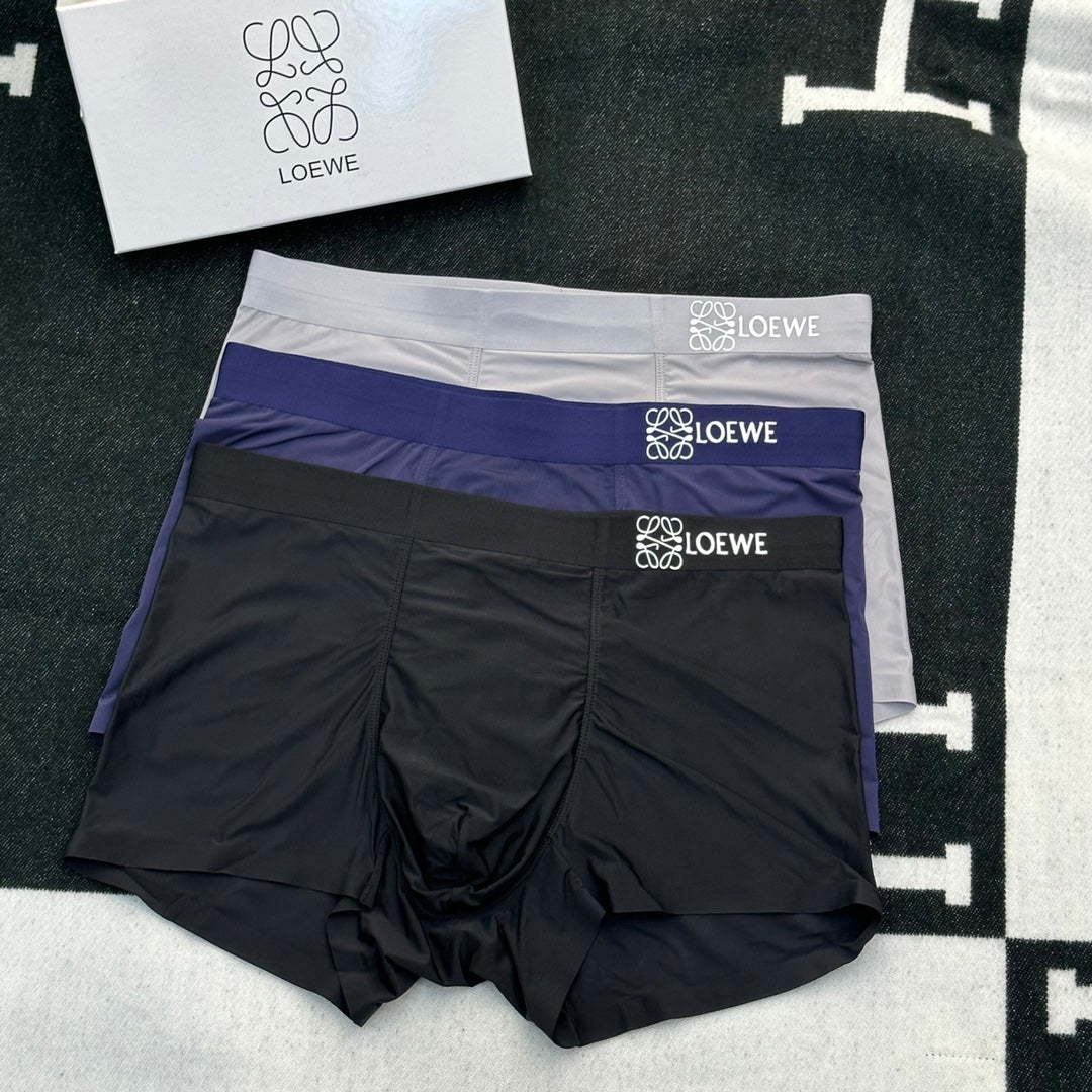 Loewe Nylon Blend Men's Boxer Briefs - 3-Piece Box