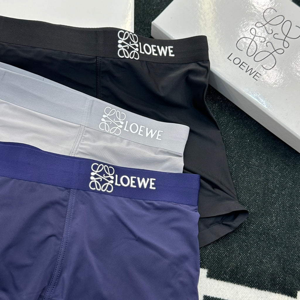 Loewe Nylon Blend Men's Boxer Briefs - 3-Piece Box