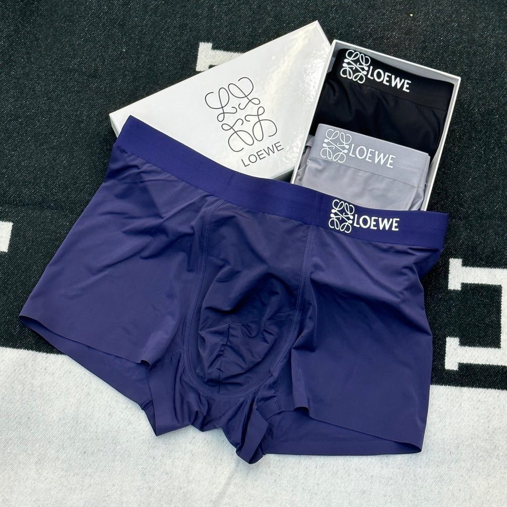 Loewe Clean Anagram Waistbands Men's Boxer Briefs - 3-Piece Box