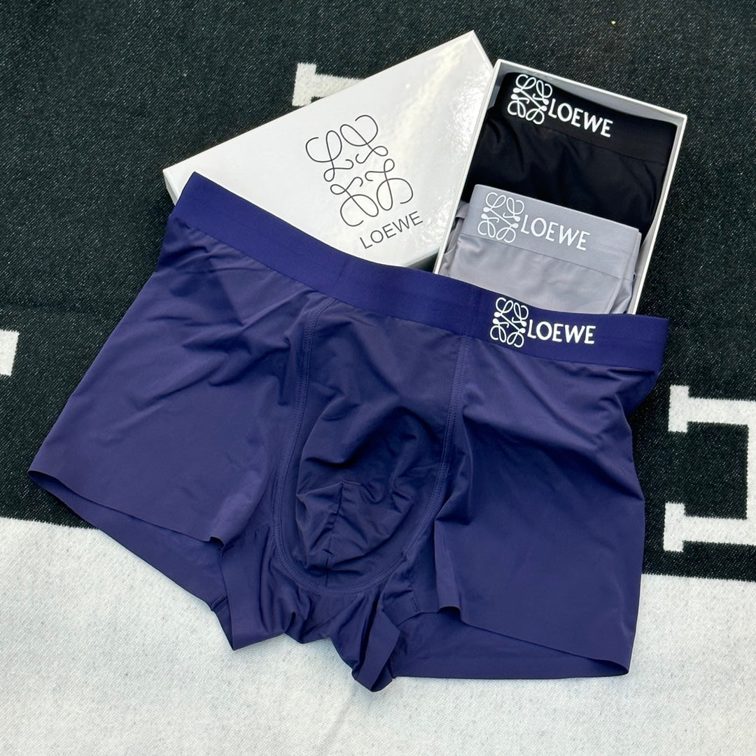 Loewe Clean Anagram Waistbands Men's Boxer Briefs - 3-Piece Box