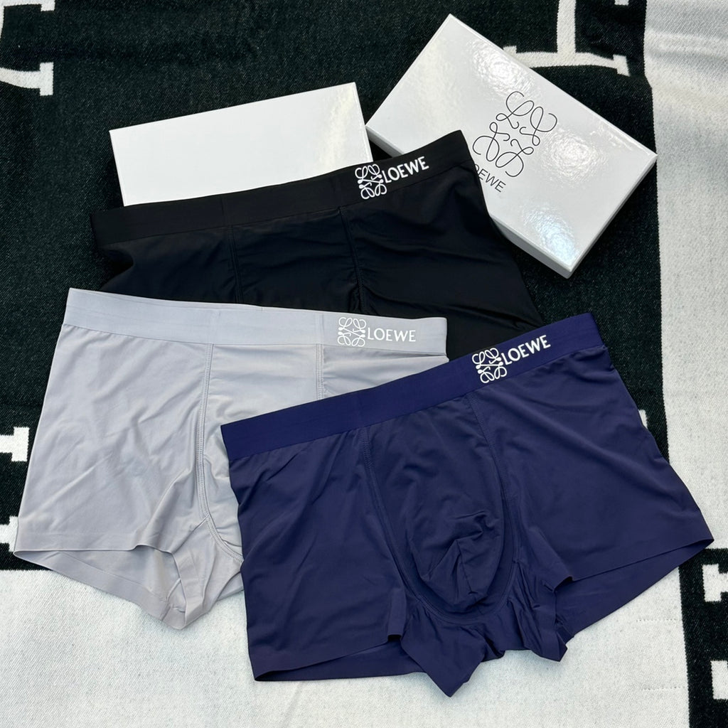 Loewe Clean Anagram Waistbands Men's Boxer Briefs - 3-Piece Box