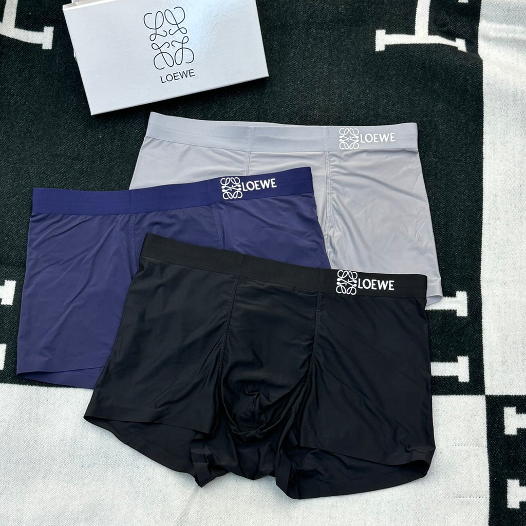 Loewe Nylon Blend Men's Boxer Briefs - 3-Piece Box
