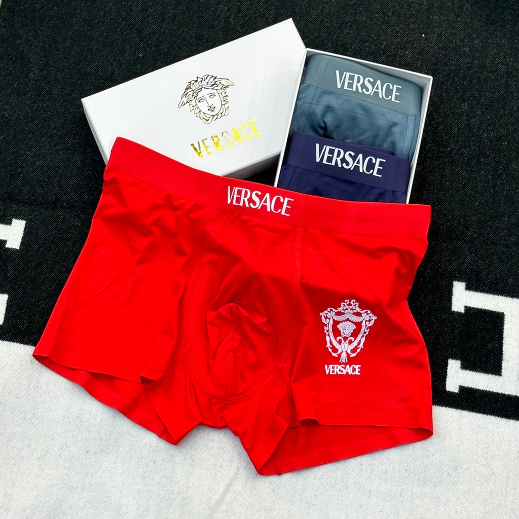 Versace Modal Men's Boxer Briefs - 3-Piece Box
