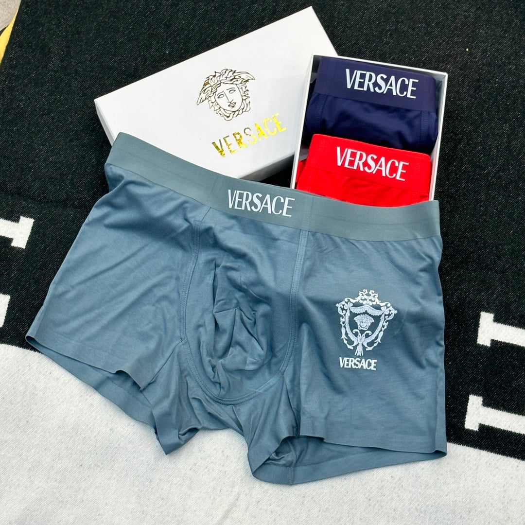 Versace Modal Men's Boxer Briefs - 3-Piece Box