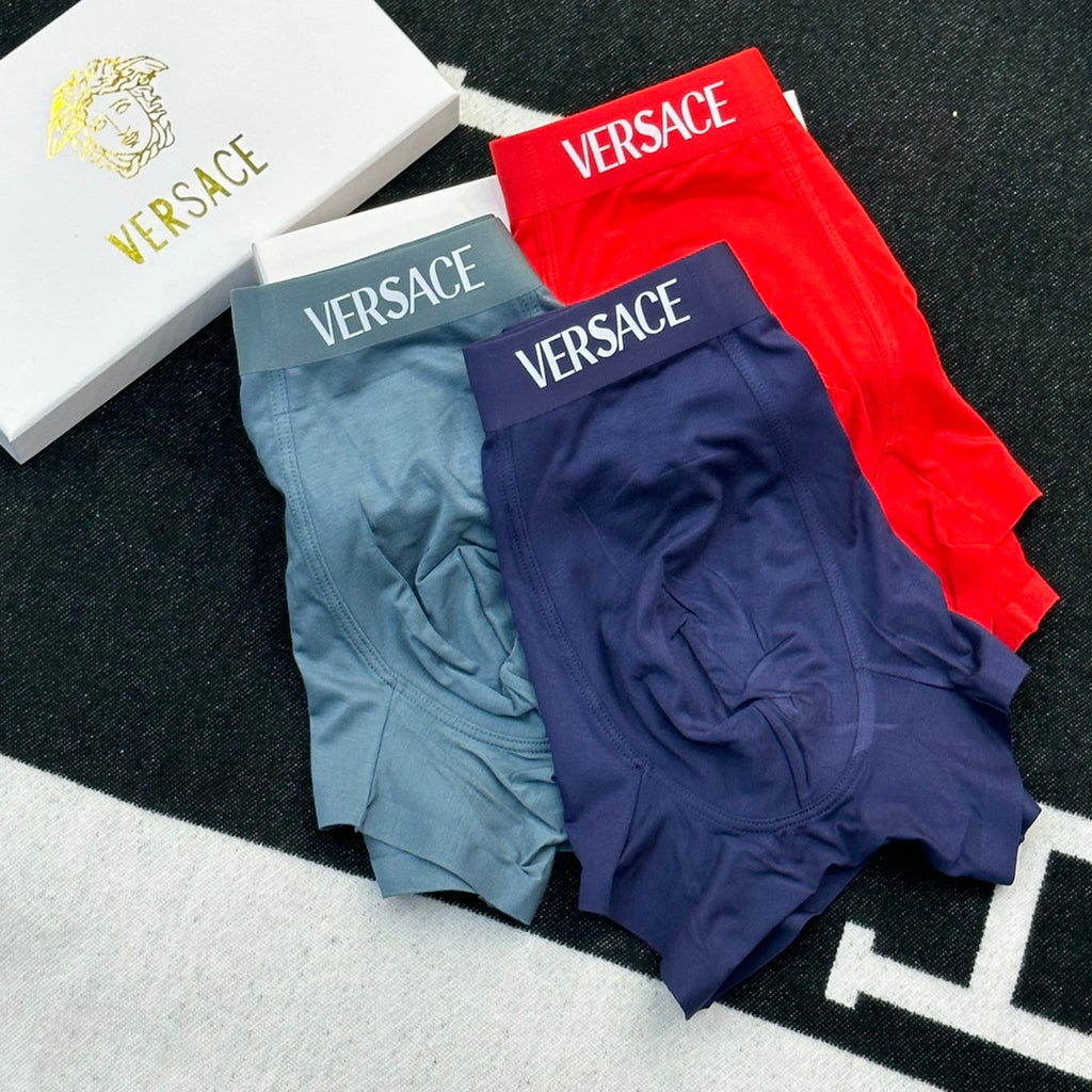 Versace Modal Men's Boxer Briefs - 3-Piece Box