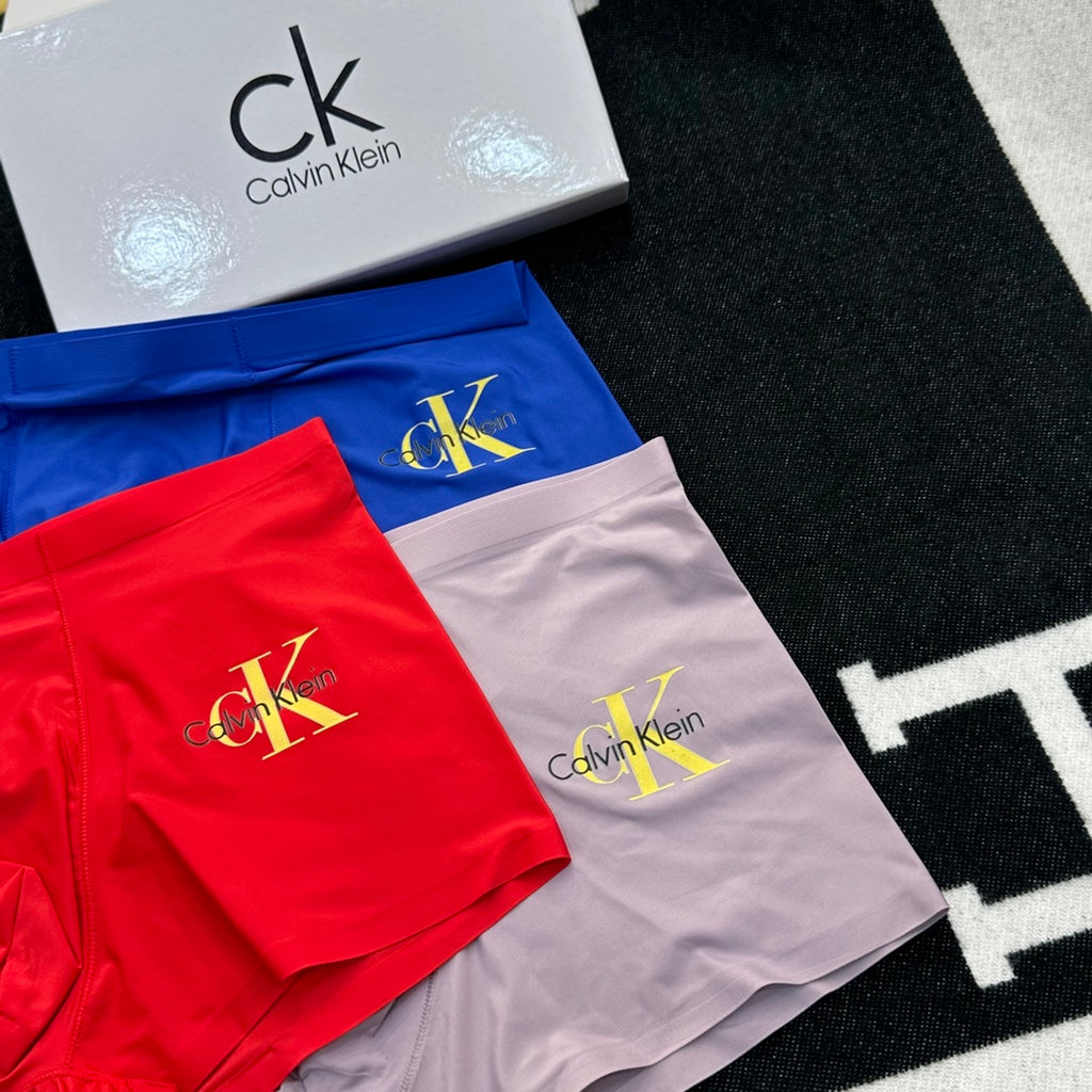 Calvin Klein Gold-Tone Monogram Details Men's Boxer Briefs