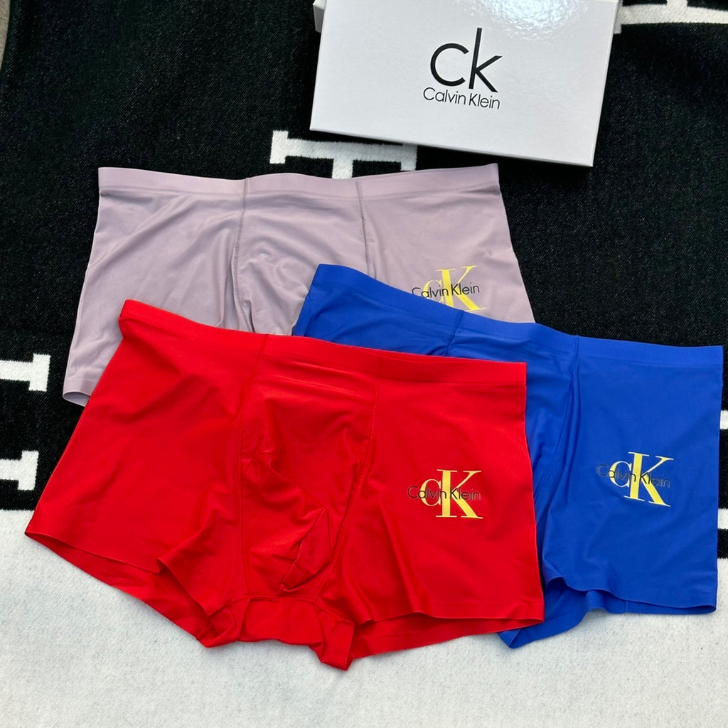 Calvin Klein Gold-Tone Monogram Details Men's Boxer Briefs