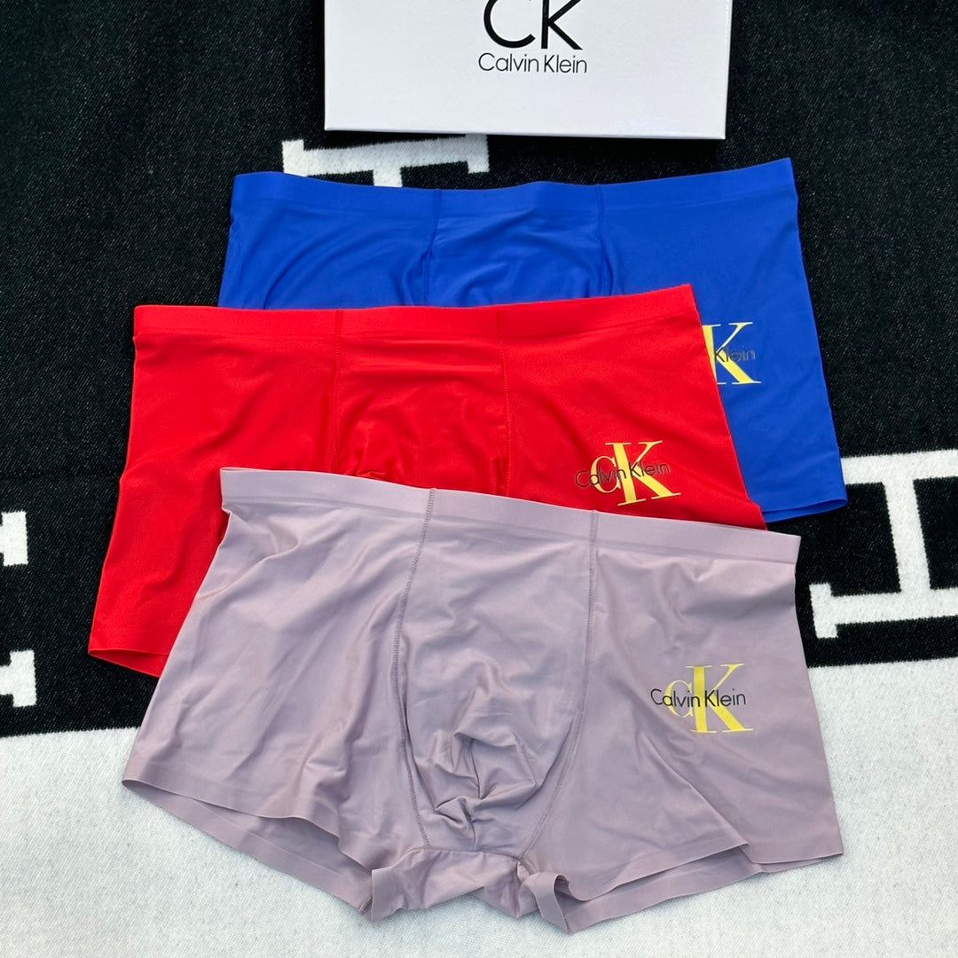 Calvin Klein Gold-Tone Monogram Details Men's Boxer Briefs