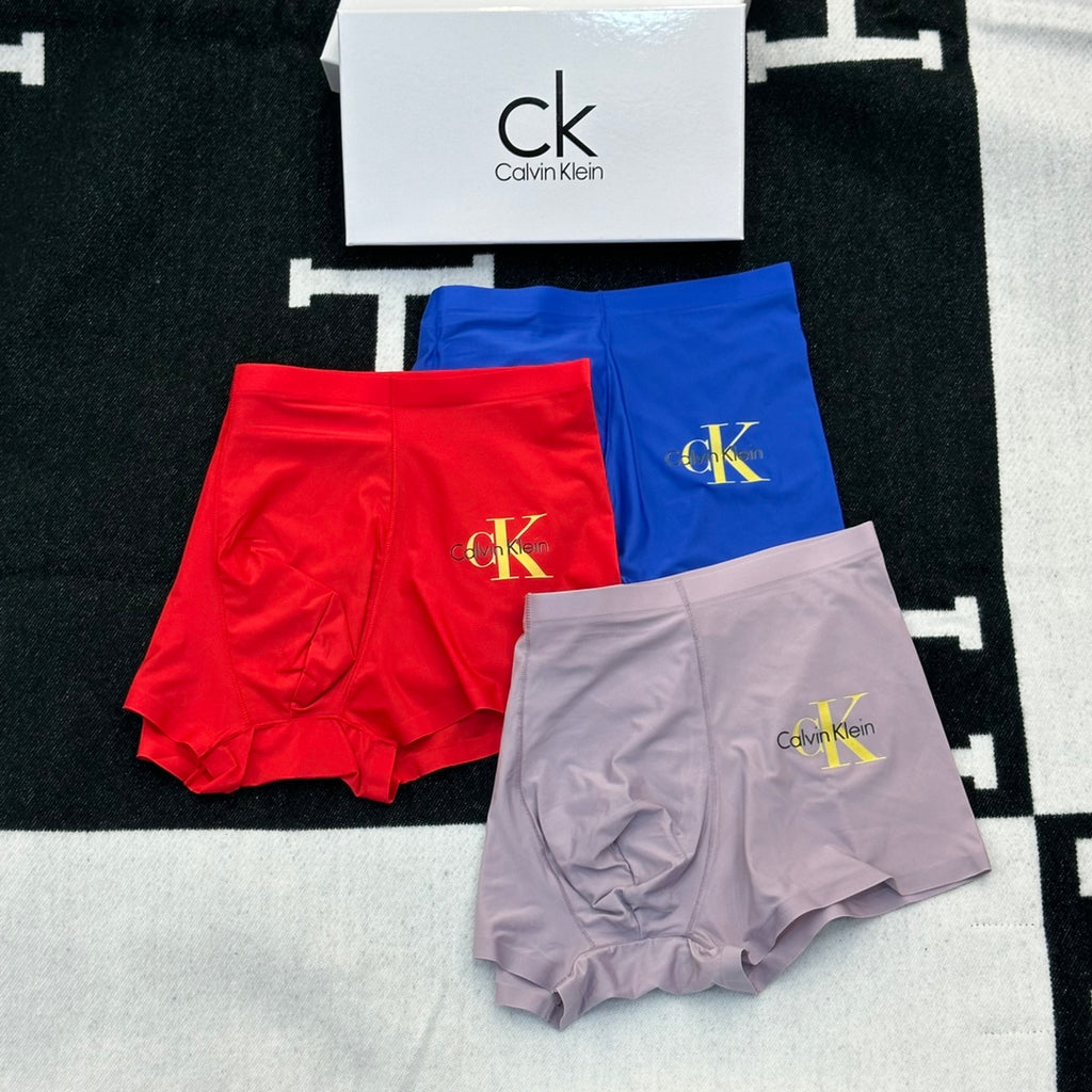 Calvin Klein Gold-Tone Monogram Details Men's Boxer Briefs