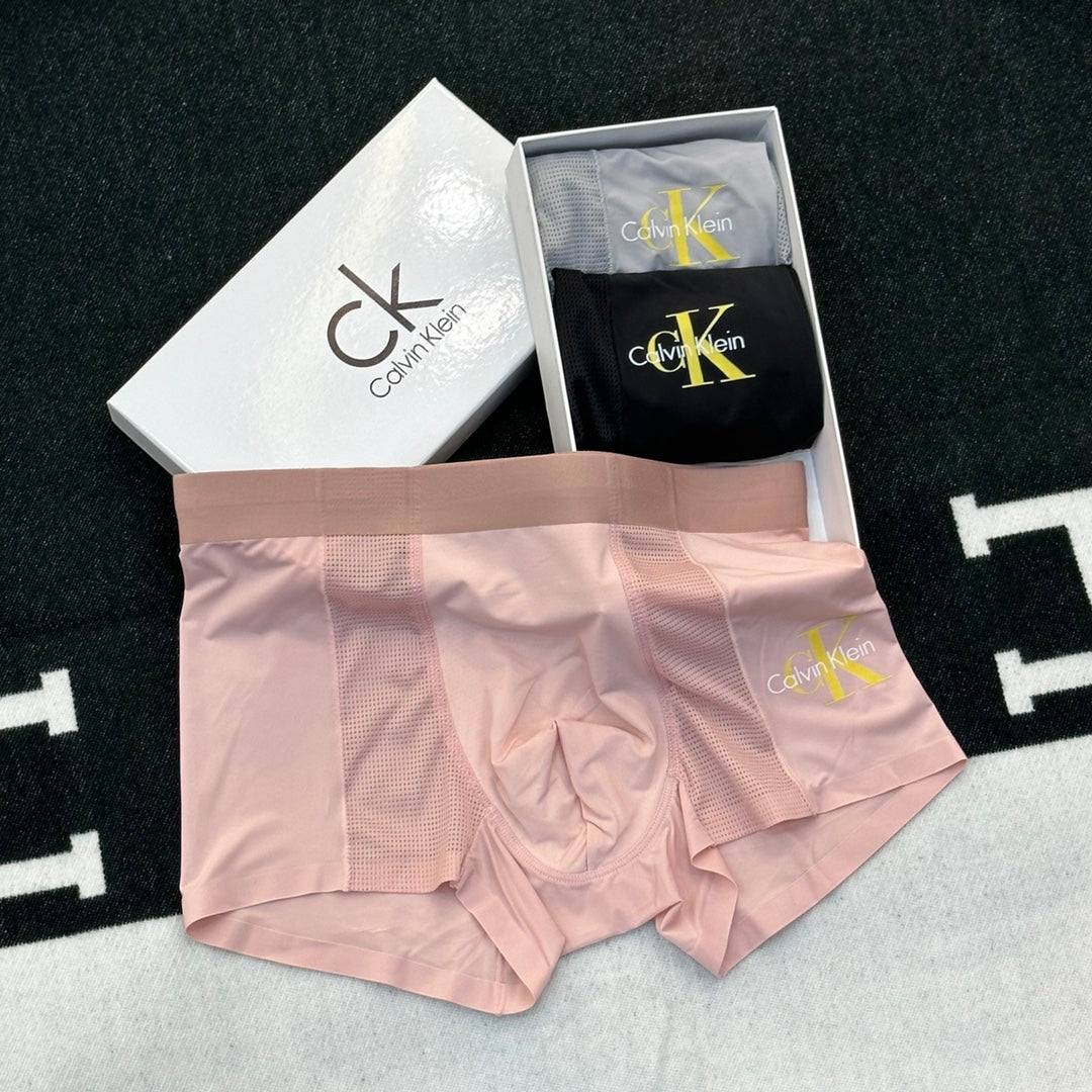 Calvin Klein Pastel Colour Tonal Waistbands Men's Boxer Briefs