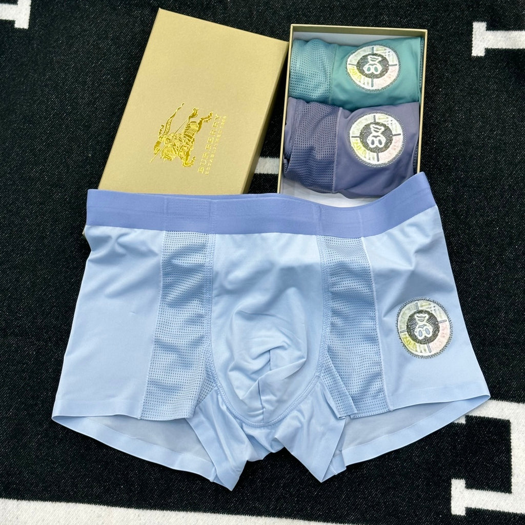 Burberry Cotton Men's Boxer Briefs - 3-Piece Box