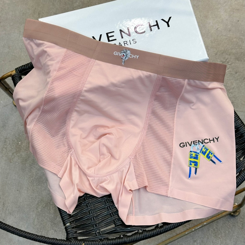Givenchy Script And Graphic Details Men's Boxer Briefs - 3-Piece Box