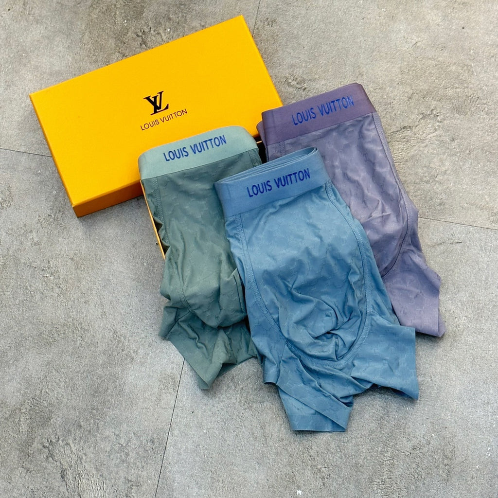 Louis Vuitton Colourful Initial Details Men's Boxer Briefs - 3-Piece Box