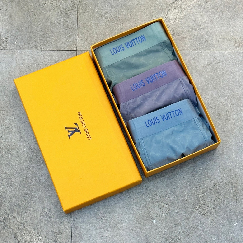 Louis Vuitton Colourful Initial Details Men's Boxer Briefs - 3-Piece Box