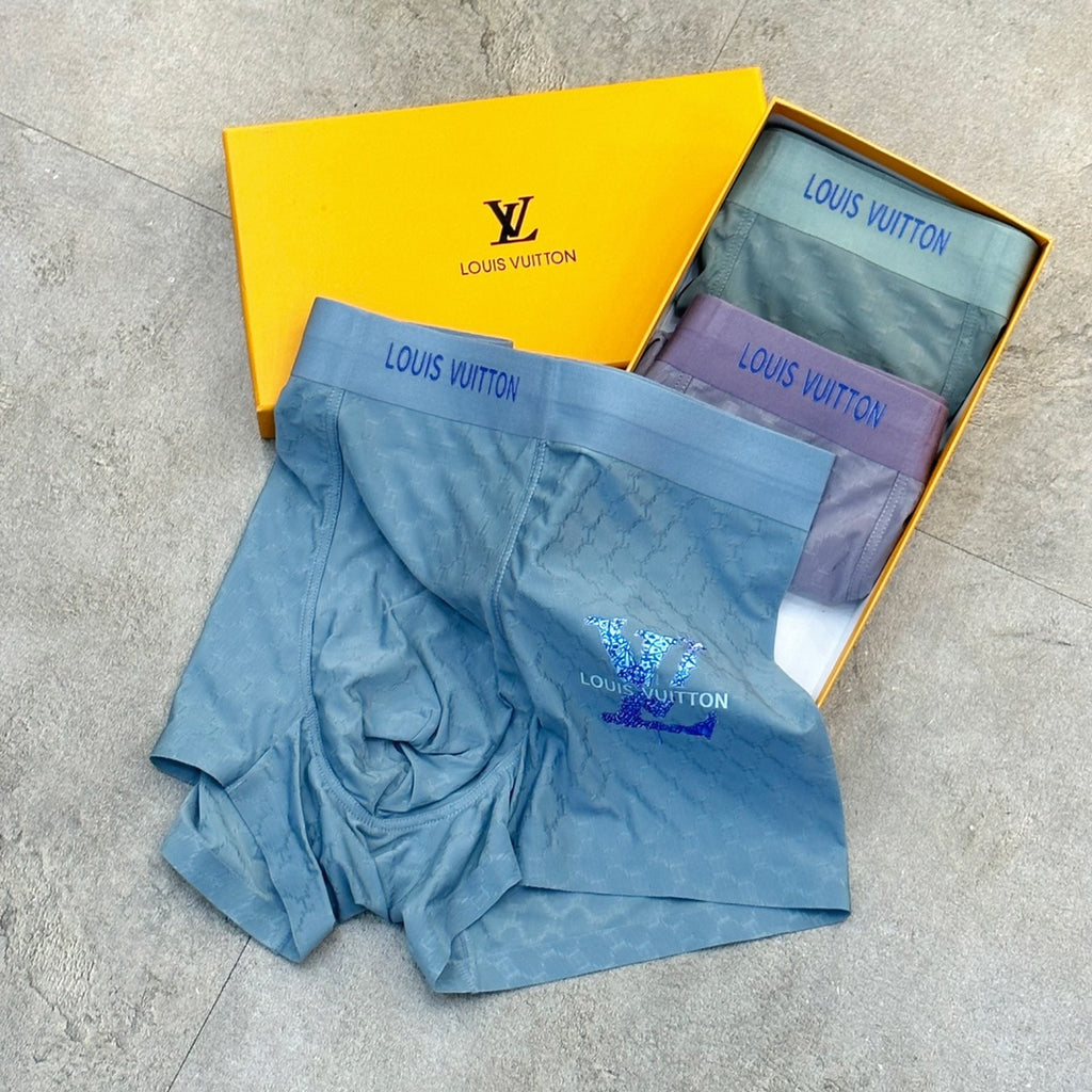 Louis Vuitton Colourful Initial Graphics Men's Boxer Briefs - 3-Piece Box