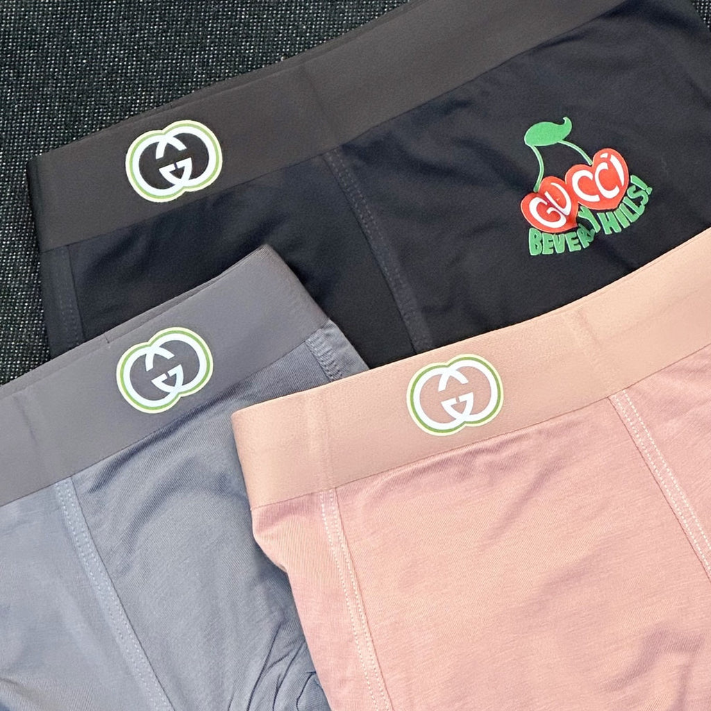 Gucci Modal Men's Boxer Briefs - 3-Piece Box