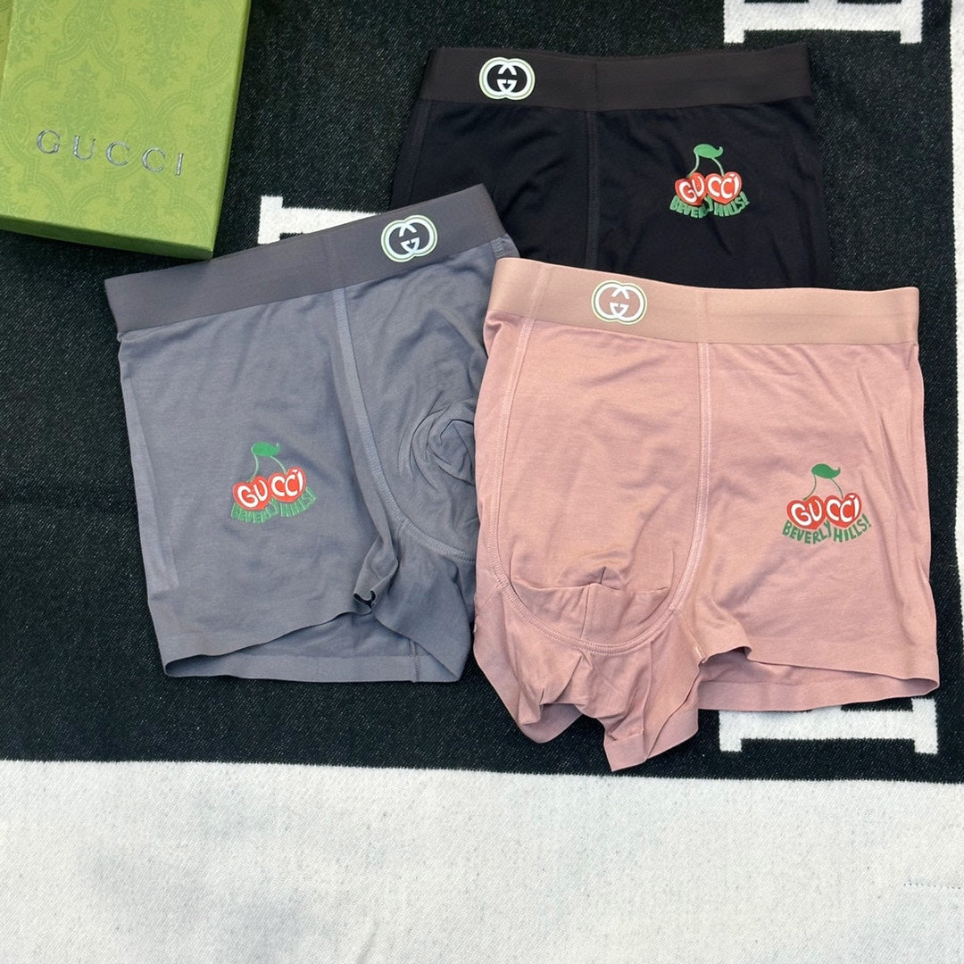 Gucci Modal Men's Boxer Briefs - 3-Piece Box
