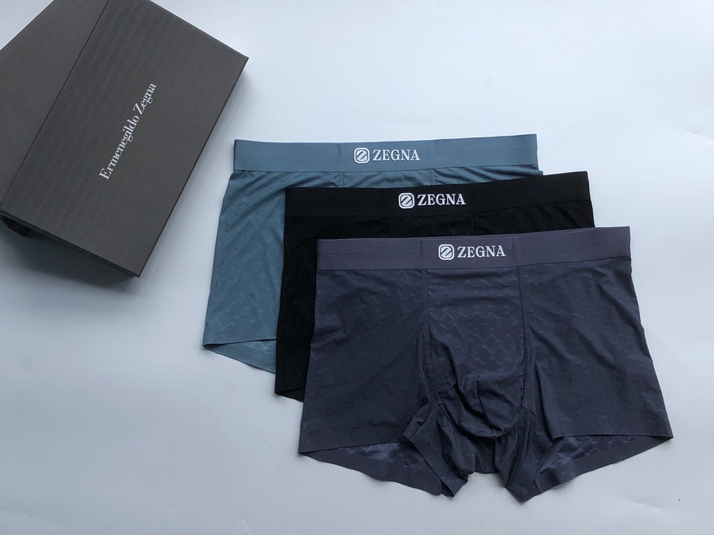Zegna Clean Logo Waistbands Men's Boxer Briefs
