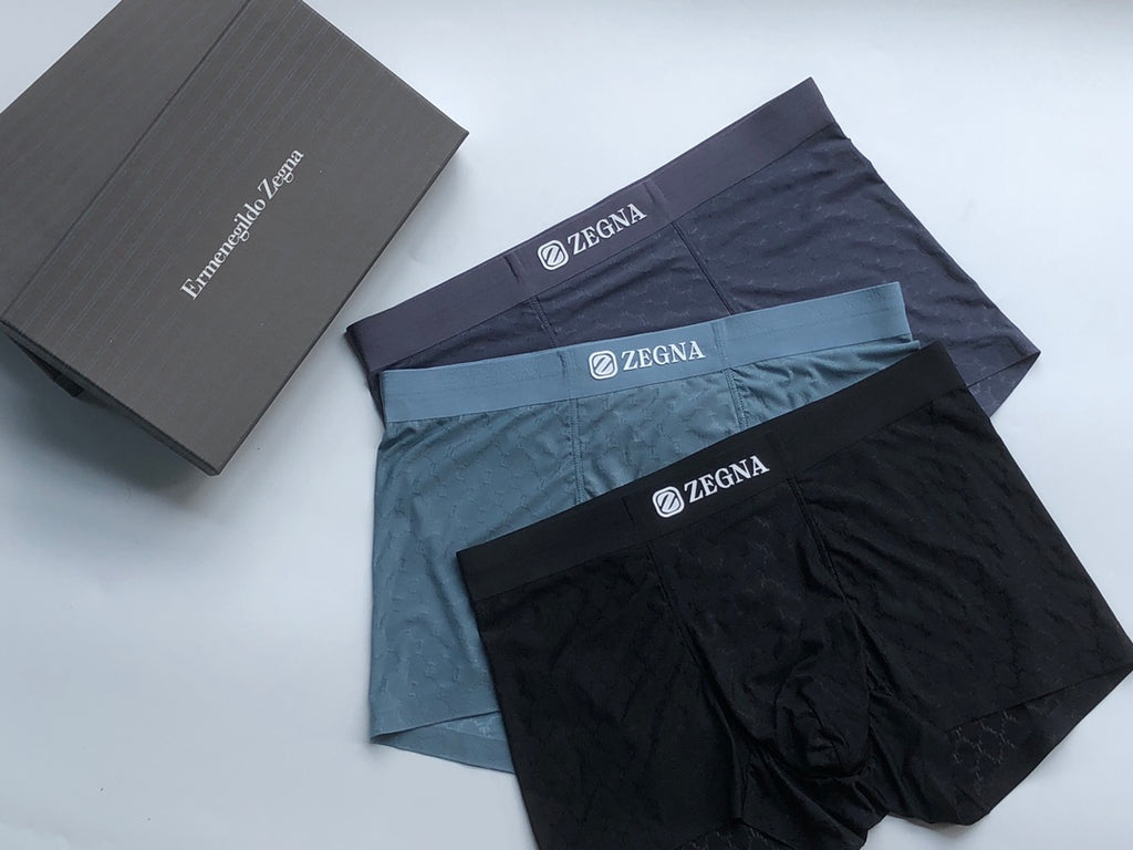 Zegna Clean Logo Waistbands Men's Boxer Briefs