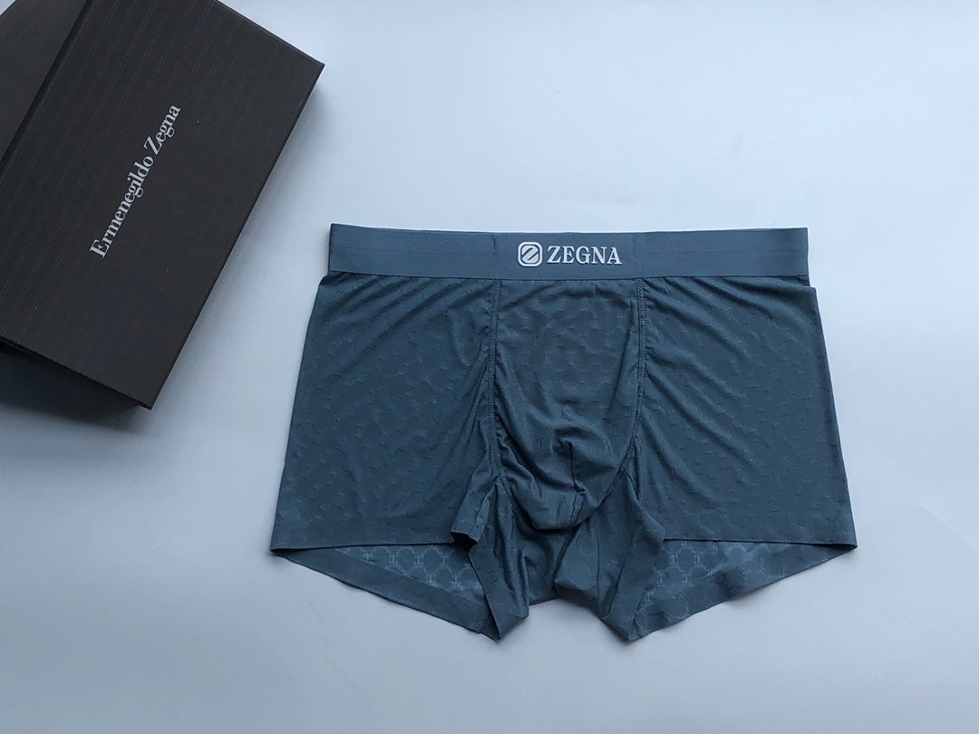 Zegna Clean Logo Waistbands Men's Boxer Briefs