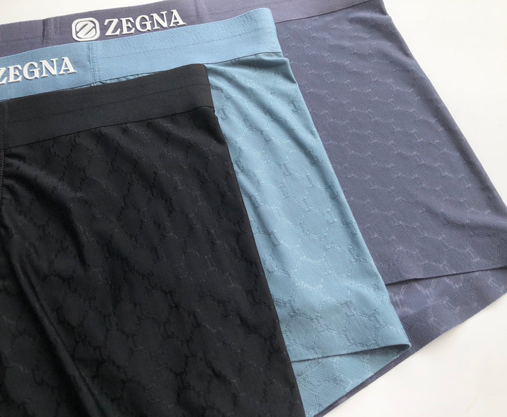 Zegna Clean Logo Waistbands Men's Boxer Briefs